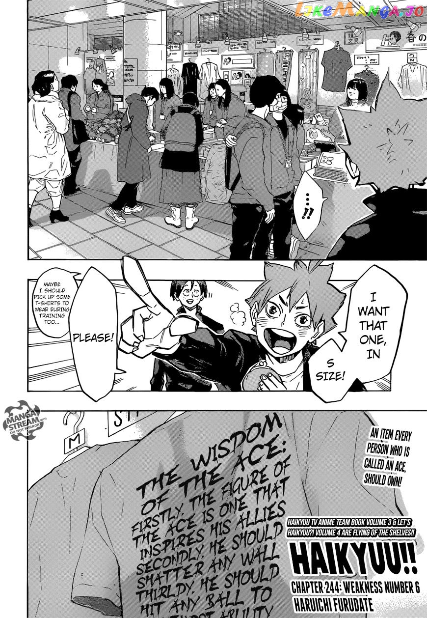 Haikyuu!!, Chapter 244 image 03